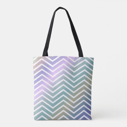 Bright Colorful Zigzag Tasche (Rückseite)