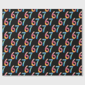 Bright Colors 67 No Meaning Whatsoever Black  Geschenkpapier (Flach)