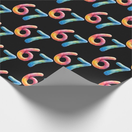 Bright Colors 67 No Meaning Whatsoever Black  Geschenkpapier (Ecke)