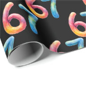 Bright Colors 67 No Meaning Whatsoever Black  Geschenkpapier (Rolleneckpunkt)