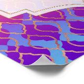 Bright Colors Arabian marokkanischer Glam Party Ba Poster (Ecke)