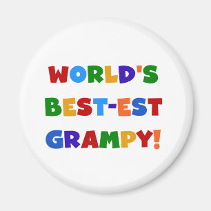 Bright Colors Best Grampy T - Shirt and Gifts Magnet