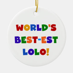 Bright Colors Best Lolo T - Shirt und Geschenke Keramikornament