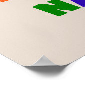 Bright Colors Best Nani T - Shirt and Gifts Poster (Ecke)