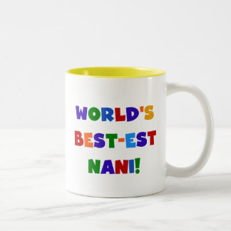 Bright Colors Best Nani T - Shirt and Gifts Zweifarbige Tasse