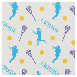 Bright Colors Female Lacrosse Player Patches Stoff