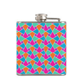 Bright Colors Islamic Pattern Hip Flask Flachmann (Rückseite)