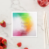 Bright Colors Template Handgeschriebenes Skript Mo Serviette (Beispiel)