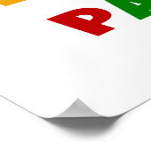 Bright Colors - The Restaurant Poster (Ecke)