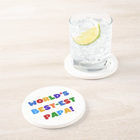 Bright Colors - The Restaurant Sandstein Untersetzer (Seite)