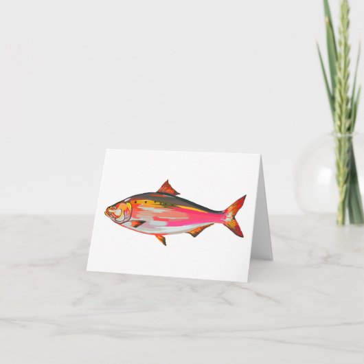 Bright, colourful fish greetings card feiertagskarte (Vorderseite)