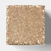 Bright Copper Glitter Sparkles Favor Geschenkschachtel (Oben)