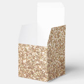 Bright Copper Glitter Sparkles Favor Geschenkschachtel (Geöffnet)