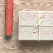 Bright Coral & Cream Medusa Line Art Geschenkpapier Set