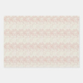 Bright Coral & Cream Medusa Line Art Geschenkpapier Set (Vorderseite)