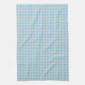 Bright Cornflower Blue Gingham Check Geschirrtuch (Vertikal)