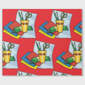 Bright Craft Supplies Colorful Art Tools Geschenkpapier (Flach)