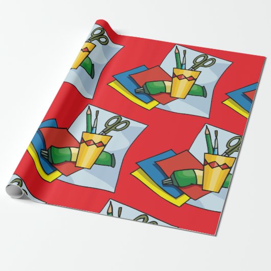 Bright Craft Supplies Colorful Art Tools Geschenkpapier (Ungerollt)