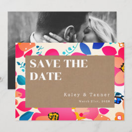 Bright Cutouts Wedding Save The Date