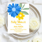 Bright Daisies Baby Dusche Einladung