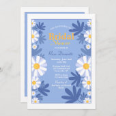 Bright Daisies Bridal Dusche Einladung (Vorne/Hinten)