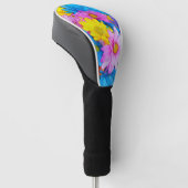 Bright Daisy Blume Mix Golf Headcover (angewinkelt)