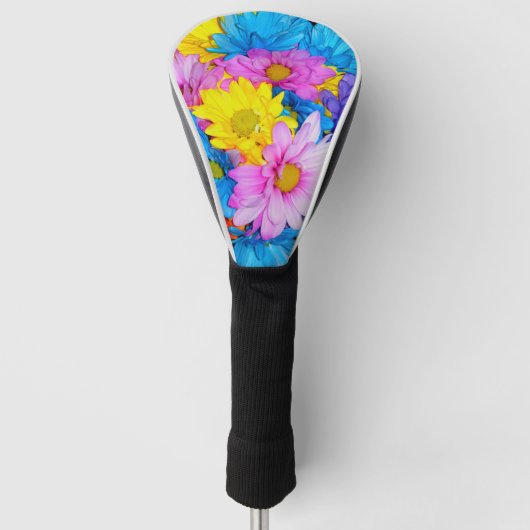 Bright Daisy Blume Mix Golf Headcover (Vorderseite)