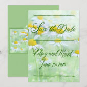 Bright Daisy Save The Date (Vorne/Hinten)
