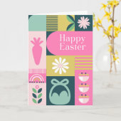 Bright Different Colours Easter Card Karte (Gelbe Blume)