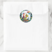 Bright Dino Sticker (Tasche)