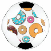 Bright Donut Whimsical Muster Fußball (Vorderseite)