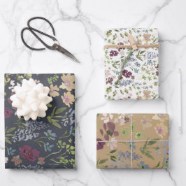 Bright Doodles Wrapping Paper Set of 3 Geschenkpapier Set