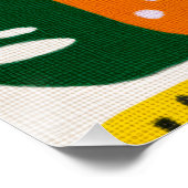 Bright Dopamine Decor Monogram Letter B Poster (Ecke)