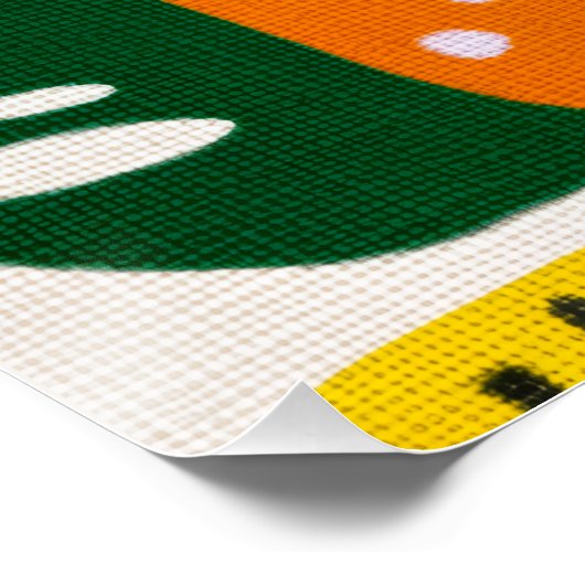 Bright Dopamine Decor Monogram Letter B Poster (Ecke)