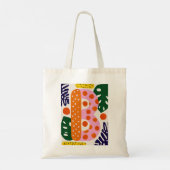 Bright Dopamine Decor Monogram Letter B Tote Bag Tragetasche (Rückseite)