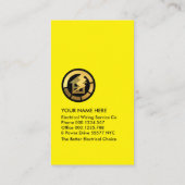 Bright Electrical Lightning Bulbs Visitenkarte (Rückseite)