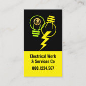 Bright Electrical Lightning Bulbs Visitenkarte (Vorderseite)