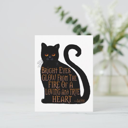 Bright Eyes Postkarte (Stehend Vorderseite)