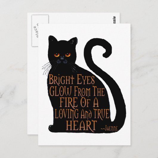 Bright Eyes Postkarte (Vorne/Hinten)