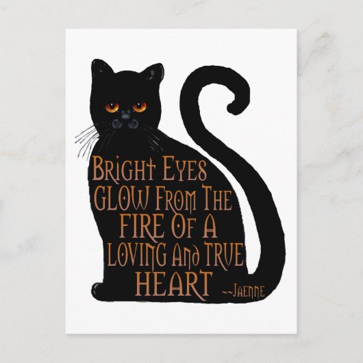 Bright Eyes Postkarte (Vorderseite)