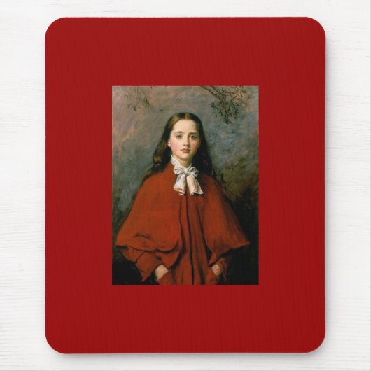 Bright Eyes von Sir John Everett Millais Mousepad (Vorne)