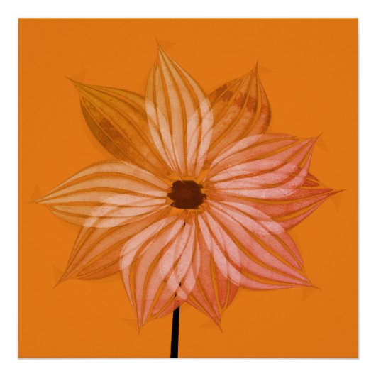 Bright Fall Blumen Poster (Vorderseite)