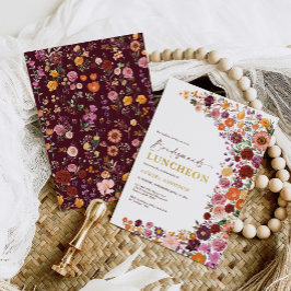 Bright Fall Garden Blume Bridesmaids Einladung