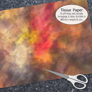 Bright Fall Lea Impressionist Design Tissue Paper Seidenpapier