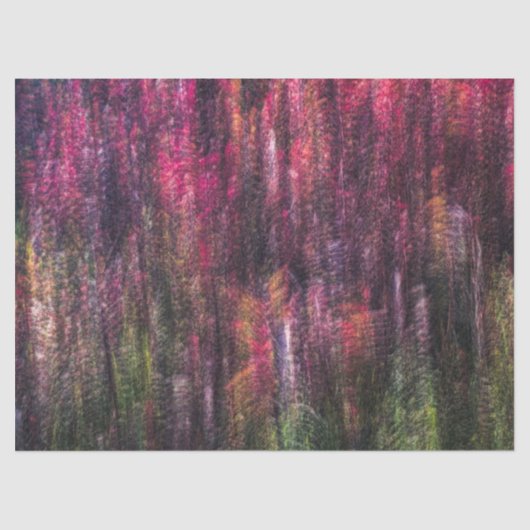 Bright Fall Trees Impressionist Design Seidenpapier (Vorderseite)
