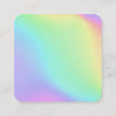Bright farbenfroh, einzigartig glänzend quadratische visitenkarte (Rückseite)