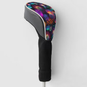 Bright farbenfrohe Nebel Burst Pattern Golf Headcover (angewinkelt)