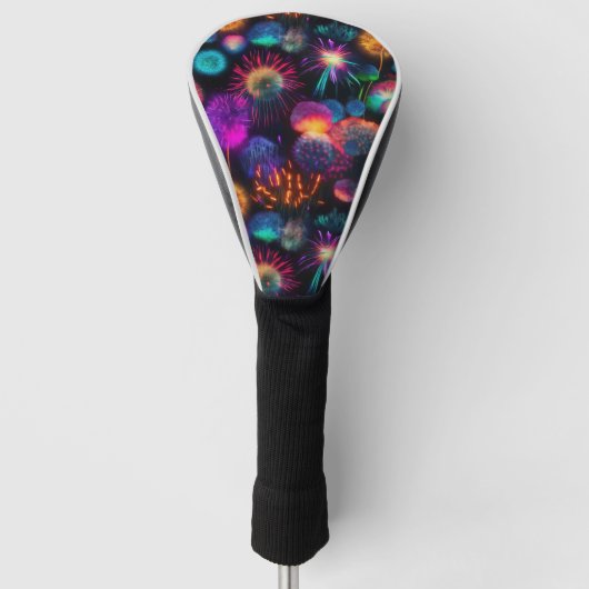 Bright farbenfrohe Nebel Burst Pattern Golf Headcover (Vorderseite)