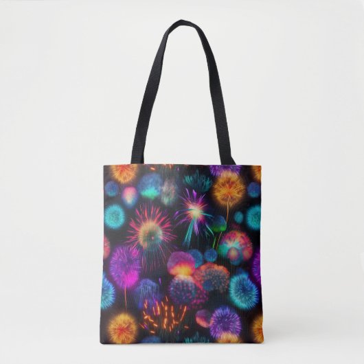 Bright farbenfrohe Nebel Burst Pattern Tasche (Vorderseite)