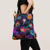 Bright farbenfrohe Nebel Burst Pattern Tasche (Von Nahem)
